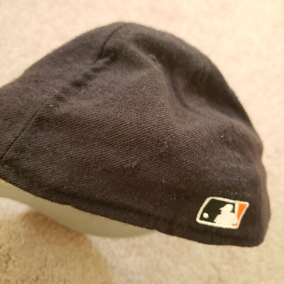 VTG Baltimore Orioles 100% Wool New Era USA Made Diamond Collection Fitted 7 1/4 - Picture 3 of 6